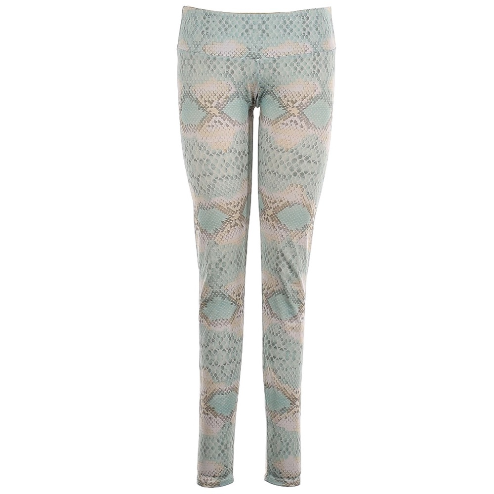 Onzie Reptile Snakeskin High Waist Leggings Colorful Pastel